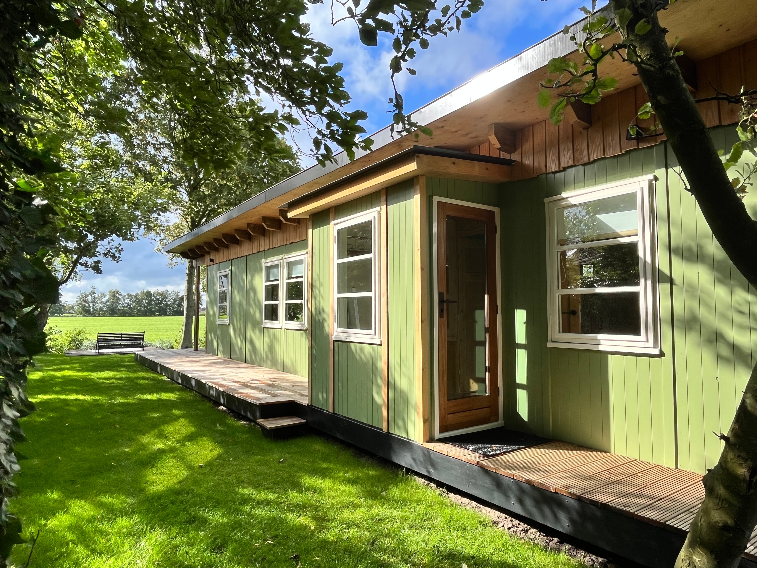 Houten natuurhuis